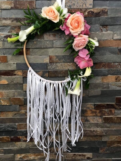 Original et Tendance , bouquet de mariée attrape rêve .